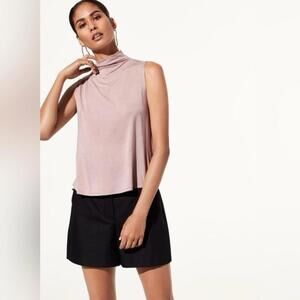 Aritzia Babaton Vince Mock Neck Sleeveless Top